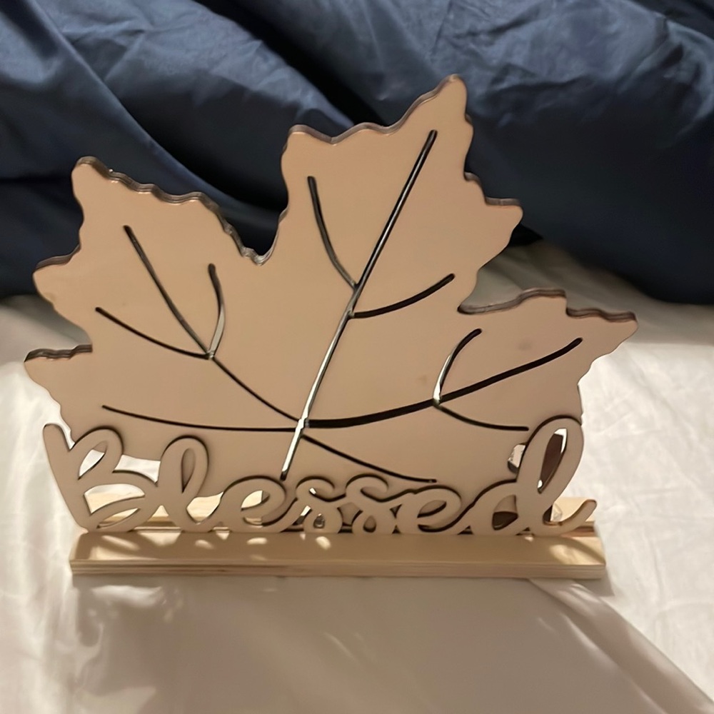 NWT blessed sign can be decorated to fit your image